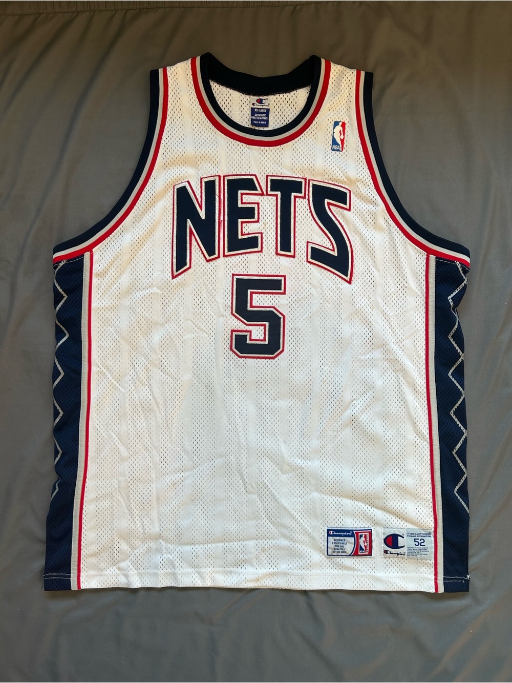 Vintage Champion Authentic’s / NBA / New Jersey Nets / Jason Kidd Jersey
